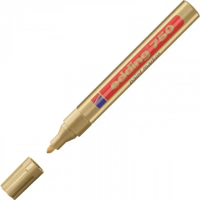 Immagine prodotto di Pennarello vernice lucida edding 750 oro Confezione da 10