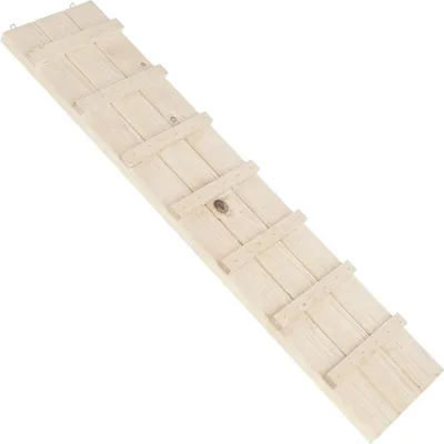 Productafbeelding van Houten kippenladder - Vogel klimtouw - Verbeteren leefomgeving - Goede grip sporten - 75 x 18 cm - Natuurlijk