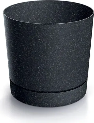Image de Prosperplast s.r.o. Pot de fleurs TUBO P ECO WOOD 19,8 cm, anthracite