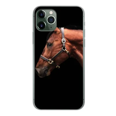 Produktbild von MuchoWow® Handyhülle Schutzhülle Hülle für iPhone 11 Pro Pferd - Leicht - Halfter Silikon Softcase Handy Hülle - Handy
