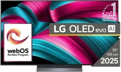Image de LG OLED evo AI OLED55C51LA, 139,7 cm (55"), 3840 x 2160 Pixel, OLED evo, Smart-TV, WLAN, Schwarz