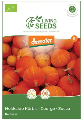 Produktbild von Kürbis Red Kuri 6.57g Saatgut von Living Seeds