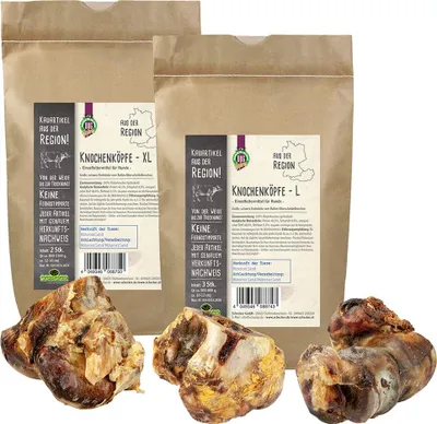 Produktbild von 3x500-800gr. Schecker aus der Region große, schwere Endstücke vom Bullen Oberschenkelknochen