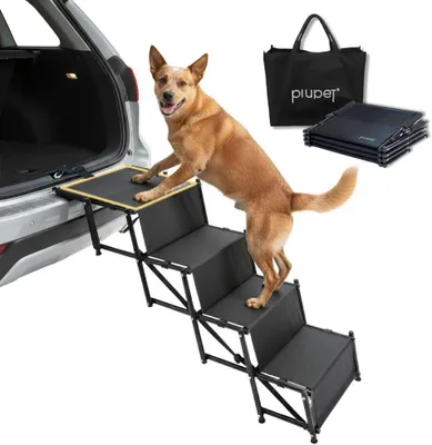Produktbild von Hundetreppe Hunderampe Hundetreppe Hunderampe Kofferraumrampe für Haustiere | Hundetreppe | Treppen für Haustiere | Hundeprodukte Auto (schwarz