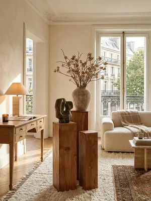 Produktbild von Beistelltisch 3er Set Akazie Massivholz Satztisch Quadratisch Modern, Säulentisch Pflanzentisch 3-teilig, Blumenständer Blumentisch Wohnzimmer, Pflanzenhocker Blumenhocker Dekosäule