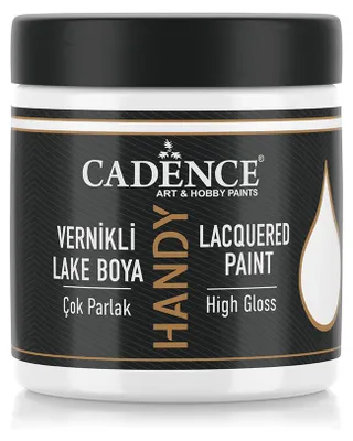 Produktbild von Cadence Hochglanz Acrylfarbe 250 ml Weiß - Bastelfarbe für Möbel