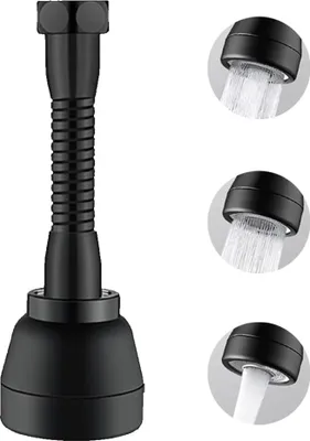 Produktbild von Wasserhahn-Aufsatz 360¡ã Drehbar, Spritzwassersparend, Kš¹chenarmatur-Verl?ngerung Mit Universal-Adapter-Set, Kš¹chenspš¹le Zubeh?r Und Werkzeuge