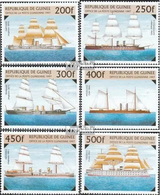 Produktbild von Briefmarken Guinea 1997 Mi 1638-1643 (kompl.Ausg.) postfrisch Kriegsschiffe