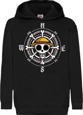 Produktbild von Kinder Kapuzenpullover Anime Manga One Manga Piece Anime 10 Pirates, 12-13 Jahr - 152 / Schwarz