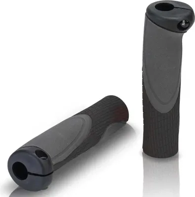 Zdjęcie produktu dla Chwyty XLC bo1 GR-S28 136 mm, czarny/szary, blokada śrubowa