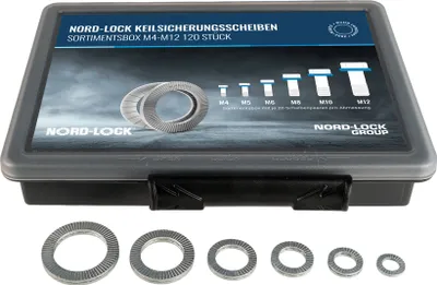 Produktbild von Nord-Lock 120 Paar Keilsicherungsscheiben Stahl M4-M12 3641
