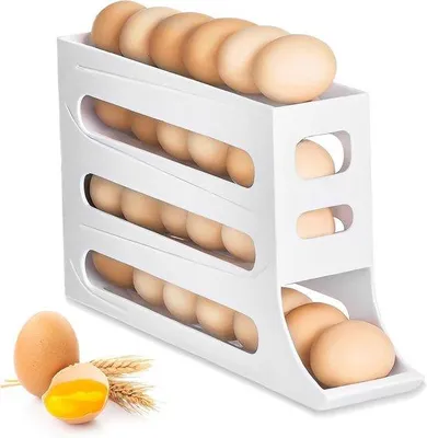 Obrázok produktu pre Chladiaci držiak na vajcia do chladničky, organizér na vajcia do kuchyne