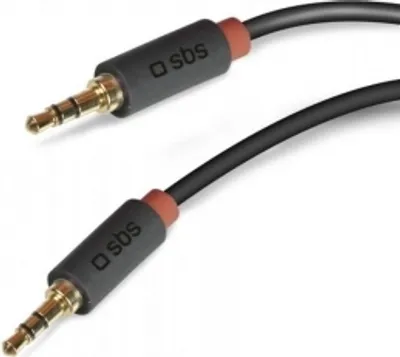 Obrázok produktu pre SBS TECABLE35KR, 3.5mm, Samec, 3.5mm, Samec, 1,5 m, Čierna