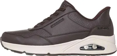 Produktbild von Skechers Slip-Ins: Uno - Banksia Luxe Sneakers Laag - donkerbruin - Maat 41