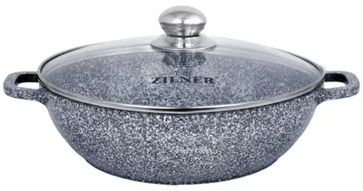 Produktbild von Zilner Wok-Topf ZL-7070 Marmorbeschichtung Antihaft 32cm