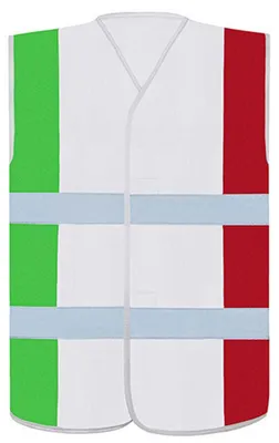 Imagen del producto de Korntex - Chaleco de seguridad "Nacional" unisex para hombre/mujer, modelo LT5923 (Talla L-XL) (Verde/Blanco/Rojo)