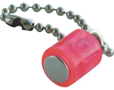 Produktbild von Magnet Zylinder mit Kette 14x9mm bis 1900g VE=3 Stück kristallpink