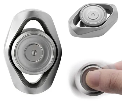 Produktbild von Fidget Spielzeug Aluminiumlegierung - Anti-Stress Spielzeug - Tragbares Fingerspielzeug - Haptische Entspannung - Geschenk für Büro - Leichtgewicht 80 g - Stressball
