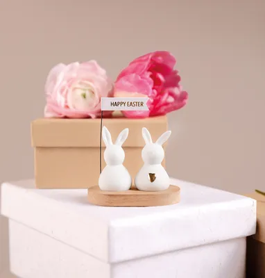 Produktbild von Räder Ostern Hasengruß Happy Easter 7x4,5x8cm