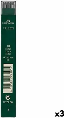Produktbild von Faber-Castell Holzminen 3 Stück 6B