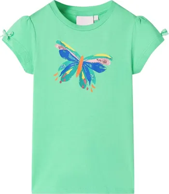 Produktbild von Design Kinder-T-Shirt Hellgrün 116, Langarmshirts 2024 Neu