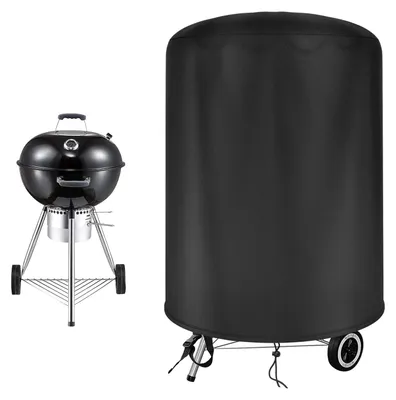 Image de Housse pour barbecue Weber 57 cm, housse imperméable et résistante aux intempéries en tissu Oxford 500D pour un barbecue au charbon de bois de 57 cm (Φ71 x 68 cm)