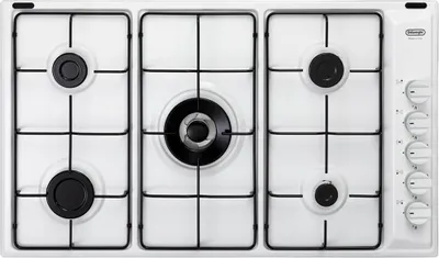 Image de De'Longhi BL 59 DD Table de cuisson blanc encastrable 90 cm gaz 5 brûleurs