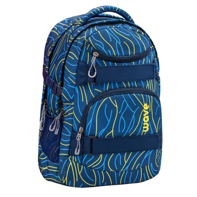 Zdjęcie produktu dla Wave Infinity Schulrucksack "Żółte linie"
