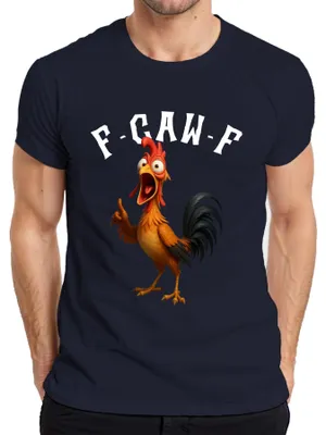 Immagine prodotto di F-GAW-F funny chicken cartoon rooster farm gift meme saying t-shirt da uomo, Navy, M