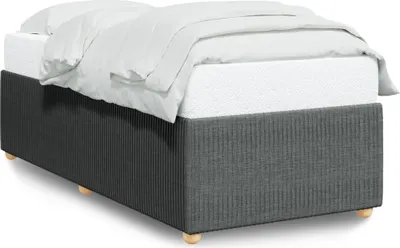 Produktbild von Bettgestell ohne Matratze Dunkelgrau 100x200 cm Stoff