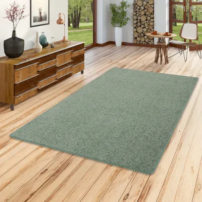 Produktbild von Hochflor Langflor Teppich Cottage Mintgrün, Größe:400x500 cm