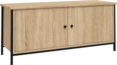 Obrázek produktu pro vidaXL TV skříňka s dvířky dub Sonoma 102x35x45 cm výrobek z odvozeného dřeva