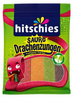 Produktbild von Hitschies Saure Drachenzungen, Fruchtgummi 125g