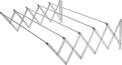 Produktbild von Sauvic Ausziehbare Epoxid-wäscheleine 140 Cm Silber  Silber One Size