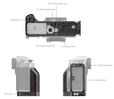 Zdjęcie produktu dla SMALLRIG Uchwyt w kształcie litery L do aparatu Fujifilm X-T5 – 4137