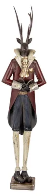 Produktbild von Clayre & Eef Dekorationsfigur Hirsch 19x15x83 cm Braun Metall