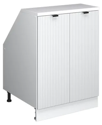 Zdjęcie produktu dla Szafa skosna Vicco Rion Białe pofałdowanie 60 x 81.6 cm z 2 drzwiami, korpus szafy głębokość 60 cm, Model 60429