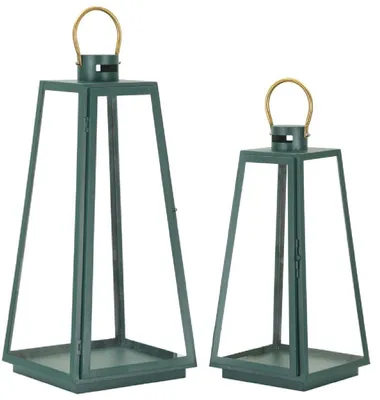 Obrázok produktu pre FURNLUX Dekorácia Grent Green 25cm (2 ks) / Hlavná farba: zelená / Rozmery: 25 x 57 x 25 cm