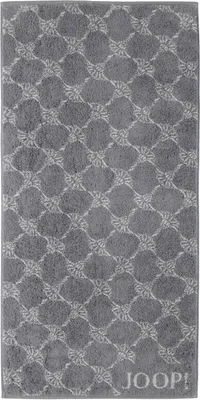 Productafbeelding van JOOP! Handdoek Classic Cornflower, model 1611, kleur antraciet, afmetingen 50x100 cm