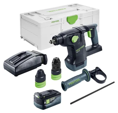 Produktbild von Festool KHC 18 EB-Basic Akku Kombihammer 18 V 2,6 J SDS-Plus Brushless + 1x Akku 5,0 Ah + Ladegerät + Systainer