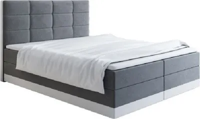 Produktbild von Polsterbett 200x200 LILLIANA 1 - grau/weiß