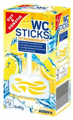 Obrázek produktu pro GUT&GÜNSTIG 2201813005 GUT&GÜNSTIG WC-Duftspüler Zitronenduft, 4 St.