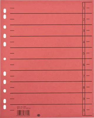 Image de Soennecken Trennblatt oeco 1459 A4 230g Karton rt 100St.