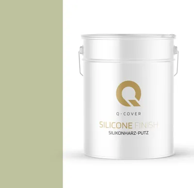 Produktbild von Silikonharz-Putz | Apfelgrün | Reibeputz | Silikonputz | Fassadenputz | 25 kg 2mm | Kratzputz Oberput Strukturputz Fertigputz Wände Und Decken