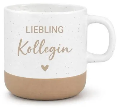 Produktbild von Keramik Tasse Becher "Lieblingskollegin" Geschenk Abschied Büro 350ml