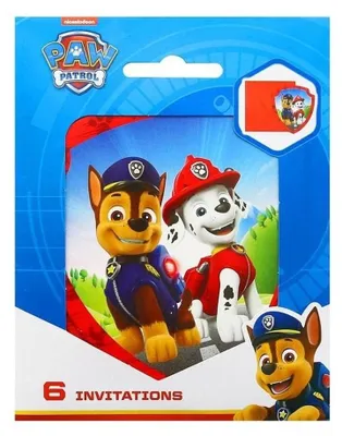 Produktbild von Paw Patrol Rescue Heroes 6 Einladungskarten