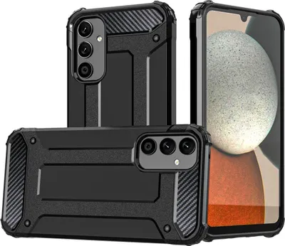 Produktbild von König Design Hülle kompatibel mit Kunststoff Soft Handyhülle - Handy Case Schwarz