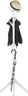 Produktbild von Homestyle4u Kleiderständer Garderobenständer weiß Holz Kiefer 179 cm