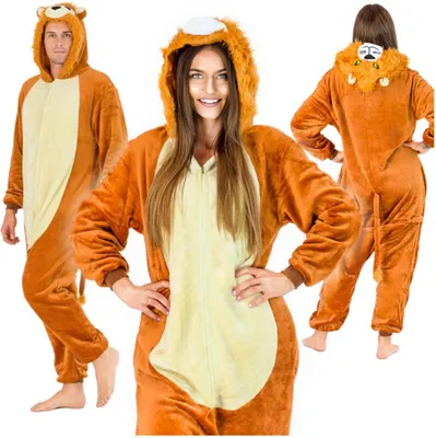 Zdjęcie produktu dla Piżama kombinezon kigurumi damska męska przebranie strój lew prezent S