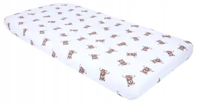 Produktbild von BabyLux Spannbettlaken 70x140 cm Musselin Motiv Bären